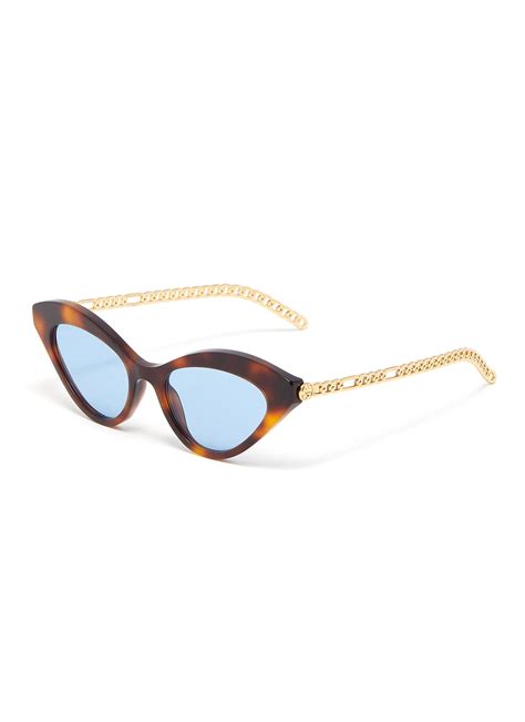 gucci optical chain link temple